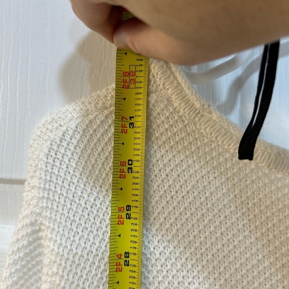 Chico's Nautical Striped Sweater Sz L Cotton Blend Vacation Beachy Coastal Knit - Picture 6 of 9